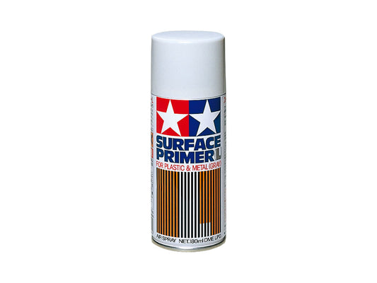 Tamiya Fine Surface Primer Large for Plastic and Metal Grey 180ml