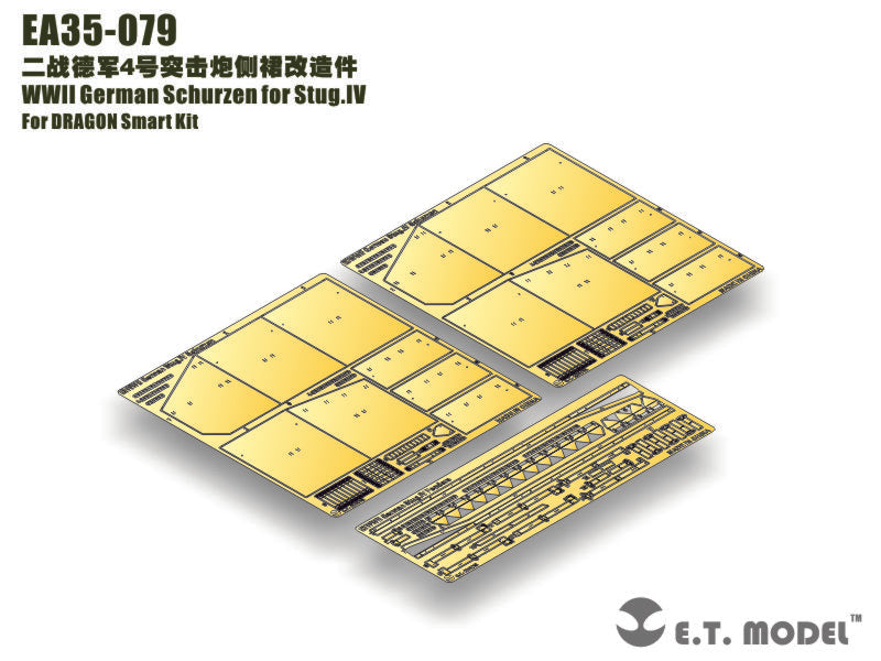 E.T. Model 1:35 WWII German Schurzen for Stug.IV