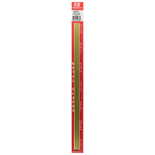 K&S Brass Tube 4.5 x 300mm 0.225 Wall (3 Pieces)