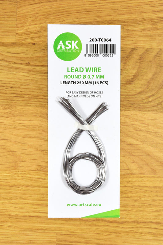 ASK Lead Wire - Round Ø 0,7 mm x 250 mm (16 pcs)