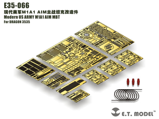 E.T. Model 1:35 Modern US ARMY M1A1 AIM MBT Detail Set