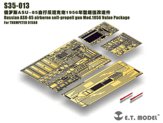 E.T. Modl 1:35 Russian ASU-85 airborne self-propell gun Mod.1956 Value Package