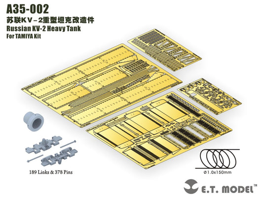 E.T. Model 1/35 Russian KV-2 Heavy Tank（Artisan Series）