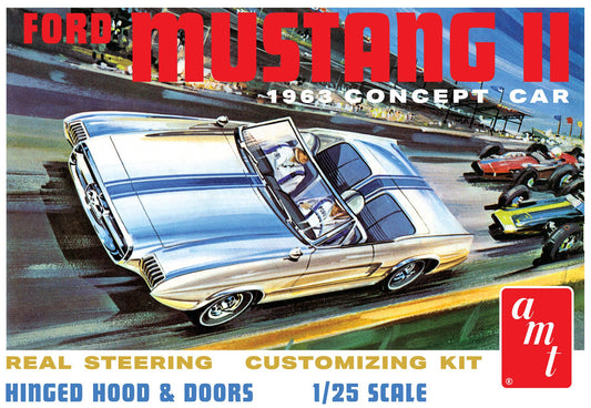 AMT 1/25 1963 Ford Mustang II Concept Car Plastic Model Kit