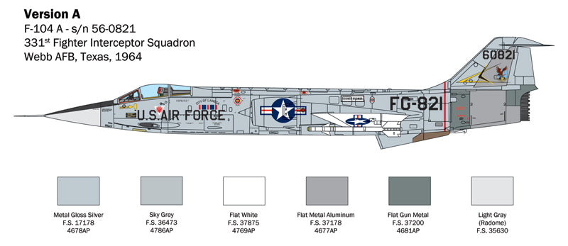 Italeri 1/32 F-104 STARFIGHTER A/C