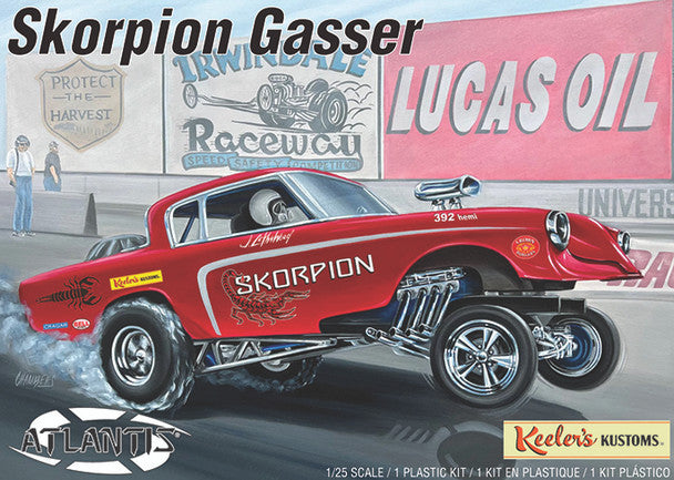 Atlantis 1/25 Keelers Kustom's Skorpion Gasser Plastic Model Kit