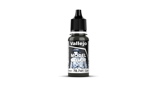 Vallejo Model Color: #109 - Cam. Black Green - 18 ml Matt Acrylic Paint