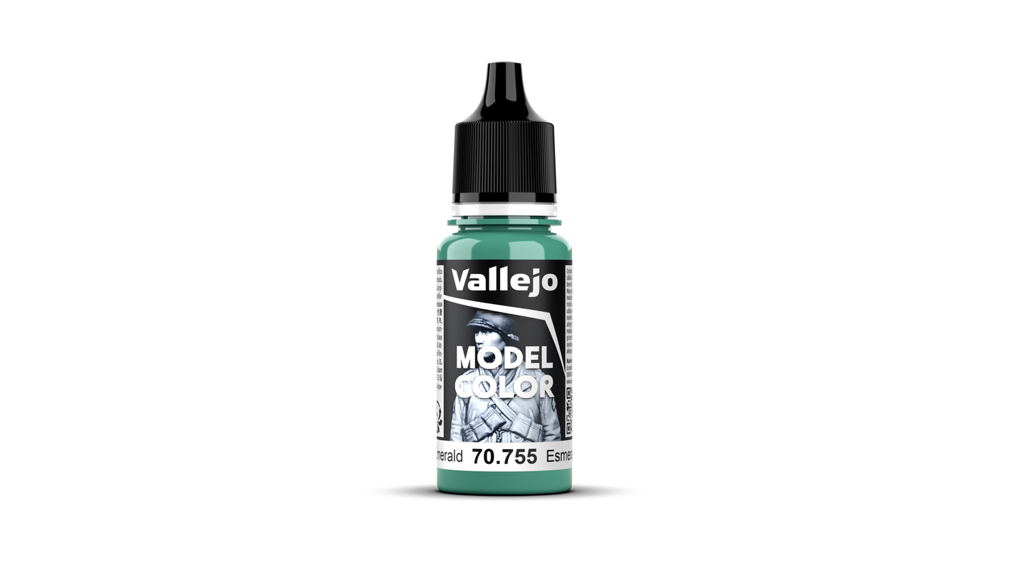 Vallejo Model Color: #074 - Light Emerald - 18 ml Matt Acrylic Paint