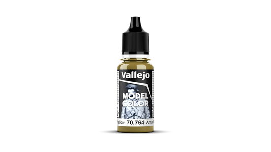 Vallejo Model Color: #125 - Military Yellow - 18 ml Matt Acrylic Paint