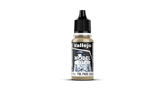 Vallejo Model Color: #140 - Desert Tan - 18 ml Matt Acrylic Paint