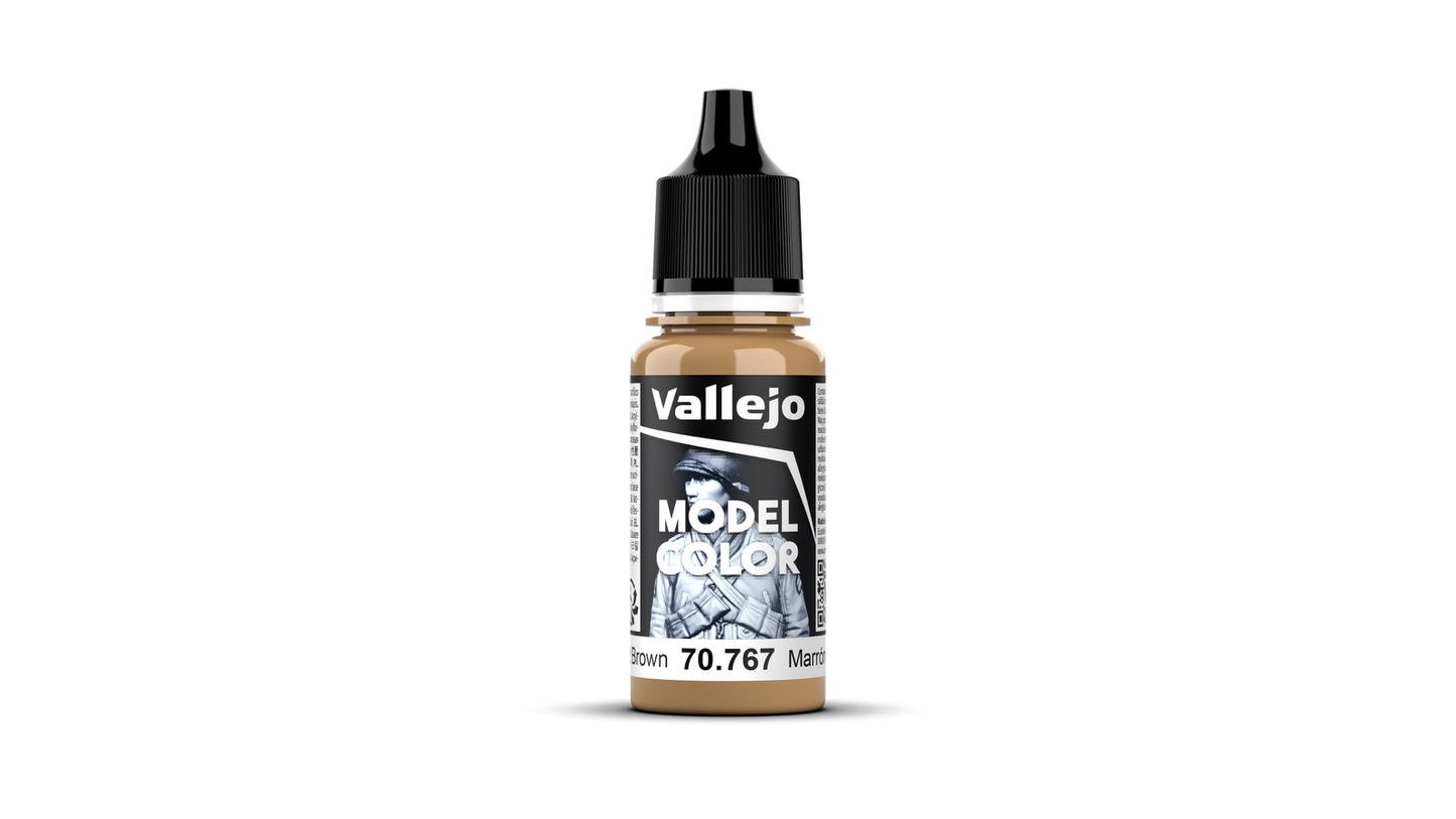 Vallejo Model Color: #138 - Desert Brown - 18 ml Matt Acrylic Paint