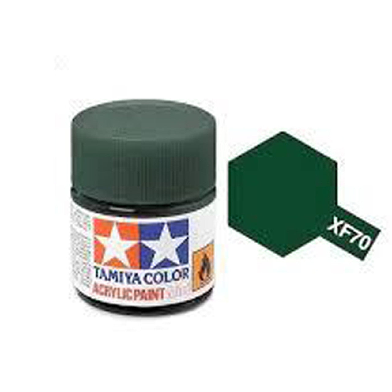 Tamiya Color Acrylic Paint XF-70 Dark Green 2 (IJN) 10ml