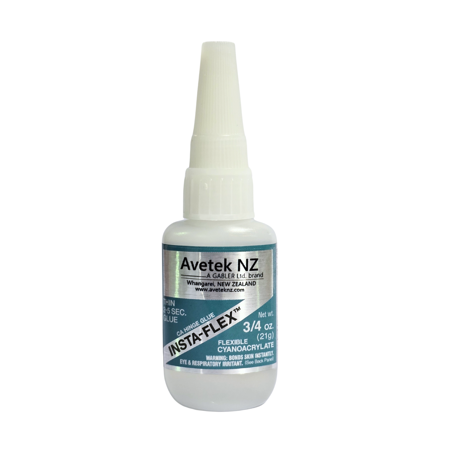 Avetek BSI-119 Insta-Flex Flexiable Clear CA, Super Glue 3/4 oz