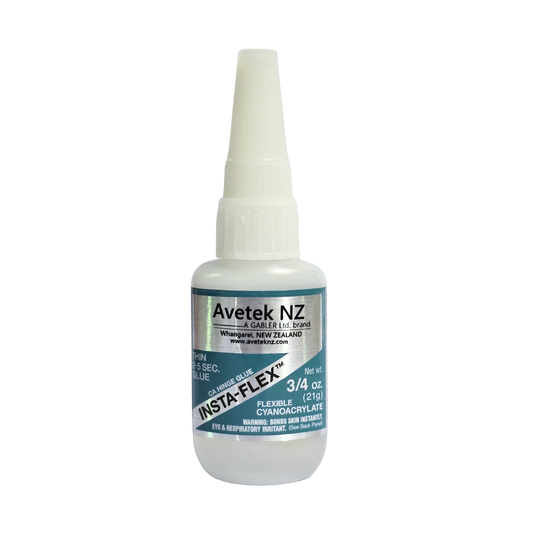 Avetek BSI-119 Insta-Flex Flexiable Clear CA, Super Glue 3/4 oz