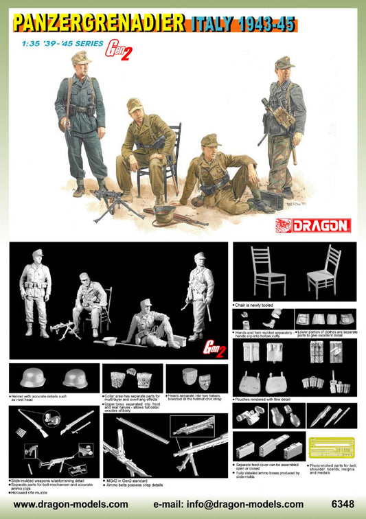 Dragon 1/35 Panzergrenadier (Italy 1943-45) Plastic Model Kit