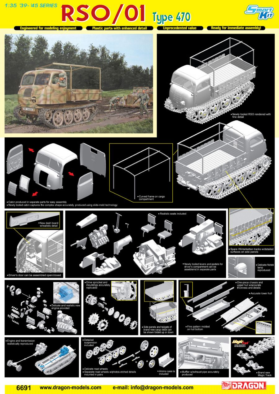 Dragon 1/35 RSO/01 Type 470 Plastic Model Kit