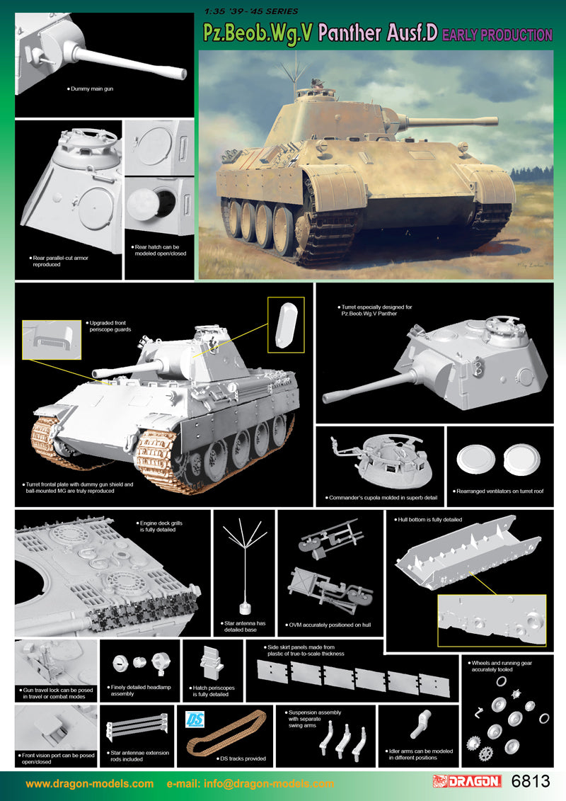 Dragon 1/35 Pz.Beob.Wg.V Ausf.D EARLY PRODUCTION