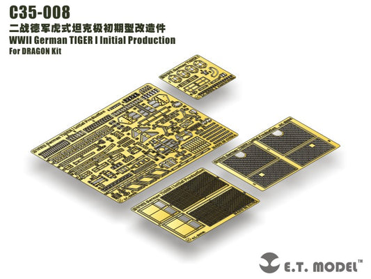 E.T. Model 1:35 WWII German TIGER I Initial Production Detail Set