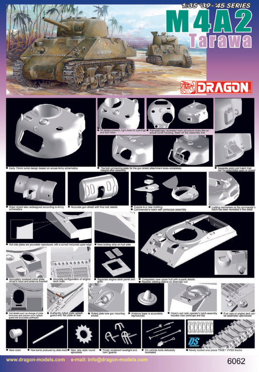 Dragon 1/35 M4A2 Tarawa Plastic Model Kit