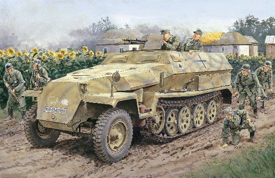 Dragon 1/35 Sd.Kfz.251/1 Ausf.C Plastic Model Kit