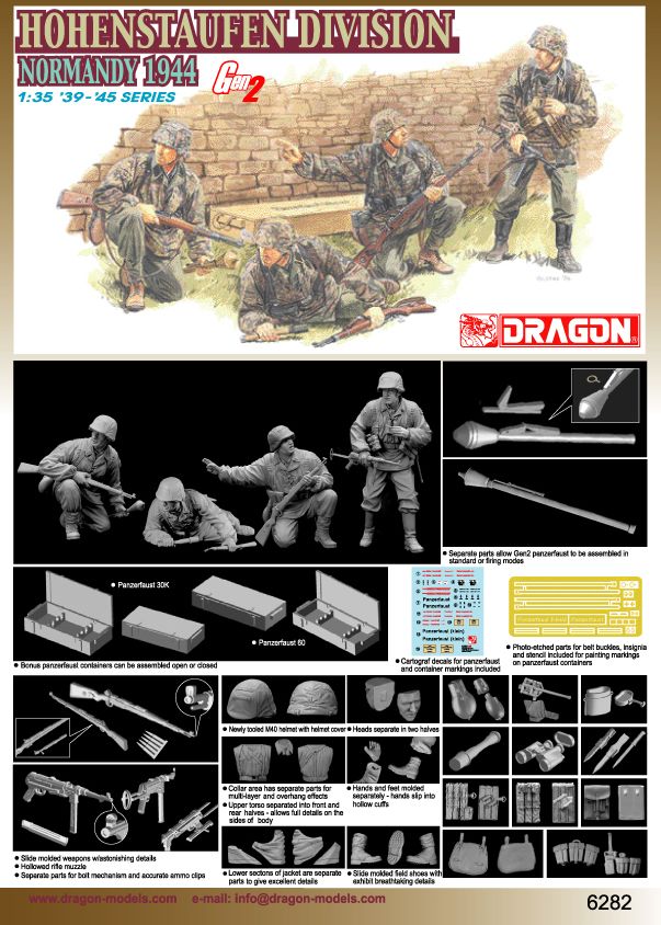 Dragon 1/35 Honenstaufen Div. (Normandy 1944) Plastic Model Kit