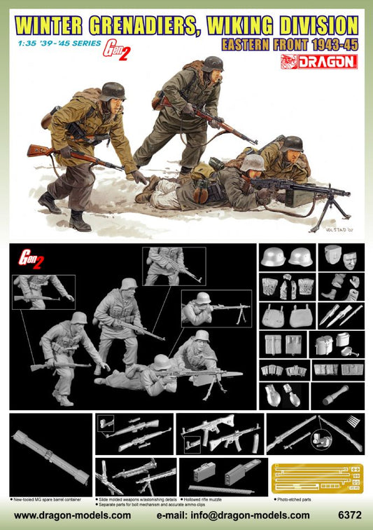 Dragon 1/35 Winter Grenadiers Wiking Division (Eastern Front 1943-45) Plastic Model Kit