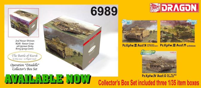 Dragon 1/35 Panzer Assortment (Kursk) Plastic Model Kit