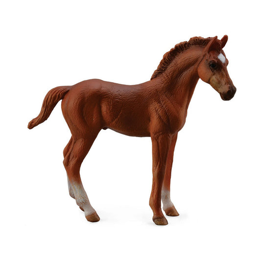 CollectA Throughbred Foal Standing Chestnut