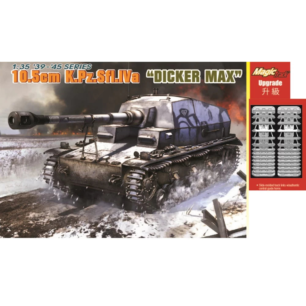 Dragon 1/35 10.5cm K.Pz.Sfl.Iva "Dicker Max" Plastic Model Kit