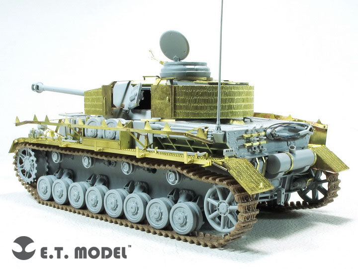 E.T. Model 1:35 WWII German Pz.Kpfw.IV Ausf.H w/Zimmerit Schurzen(Mid version) Detail Set