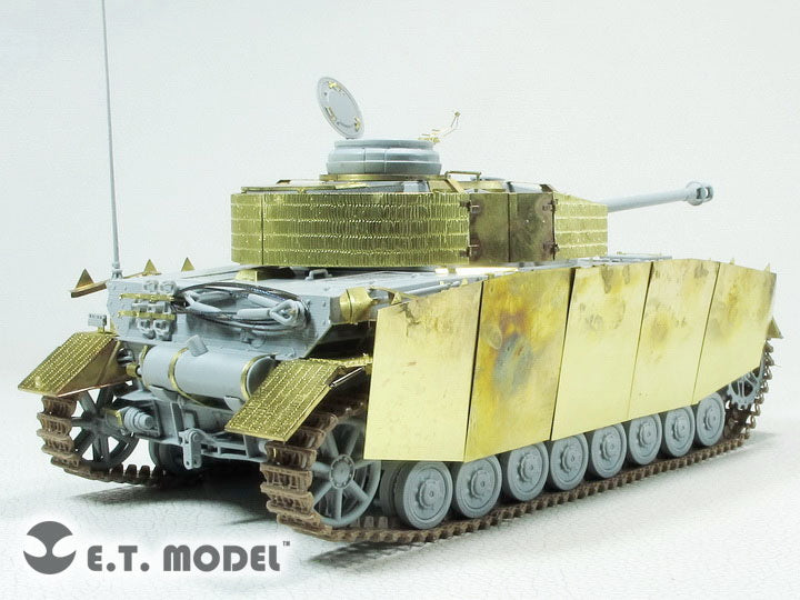 E.T. Model 1:35 WWII German Pz.Kpfw.IV Ausf.H w/Zimmerit Schurzen(Mid version) Detail Set