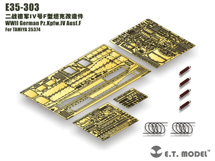 E.T. Model 1:35 WWII German Pz.Kpfw.IV Ausf.F Detail Set