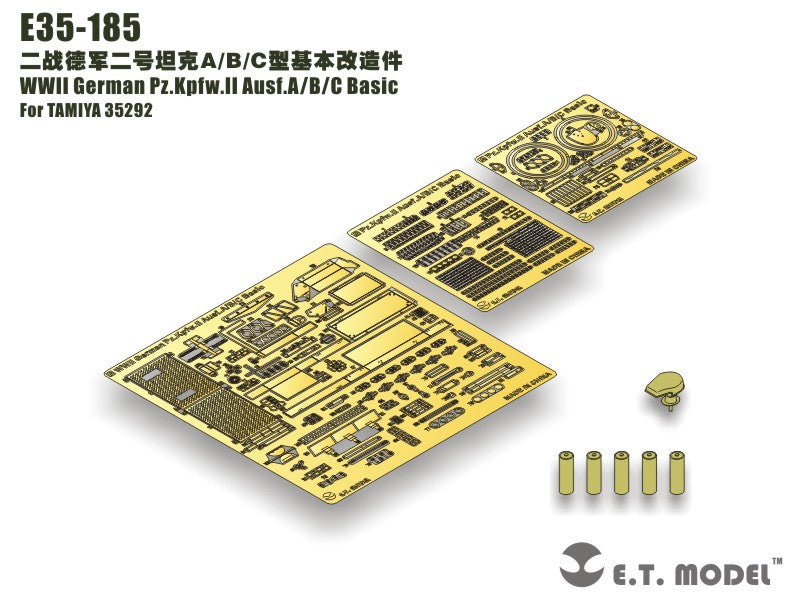 E.T. Model 1:35 WWII German Pz.Kpfw.II Ausf.A/B/C Basic Detail Set