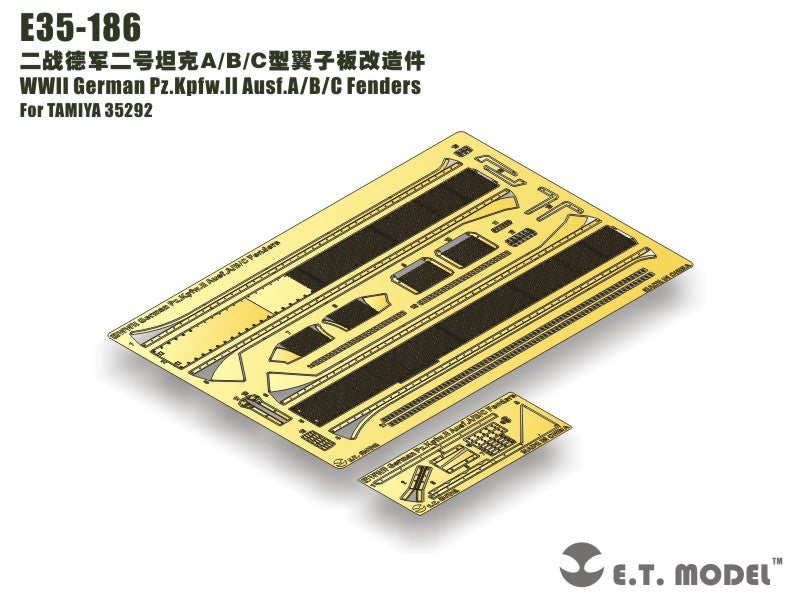 E.T. Model 1:35 WWII German Pz.Kpfw.II Ausf.A/B/C Fenders
