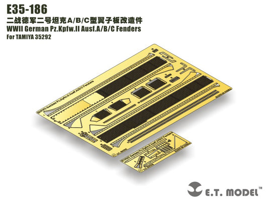 E.T. Model 1:35 WWII German Pz.Kpfw.II Ausf.A/B/C Fenders