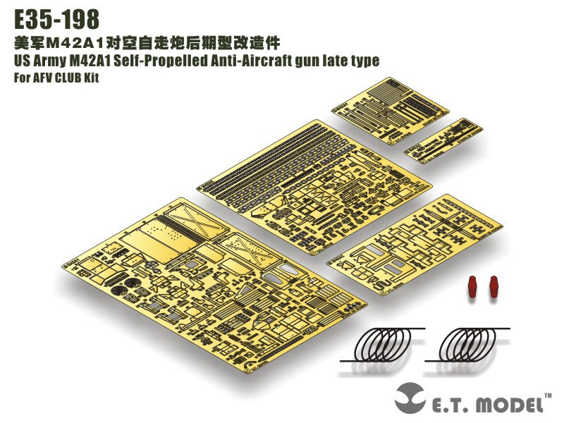 E.T. Model 1:35 US Army M42A1 Self-Propelled Anti-Aircraft gun late type