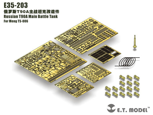 E.T. Model 1:35 Russian T90A Main Battle Tank Detail Set