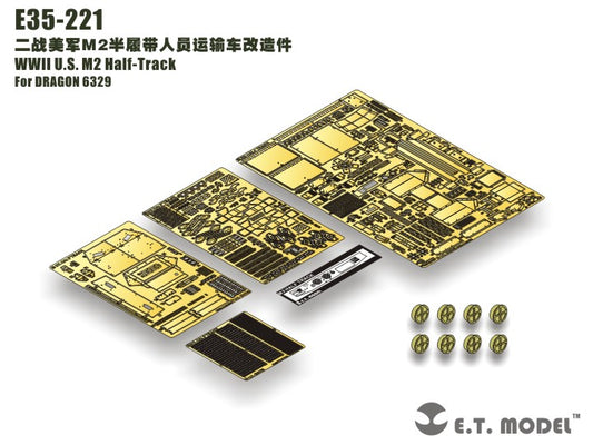 E.T. Model 1:35 WWII U.S. M2 Half-Track Detail Set