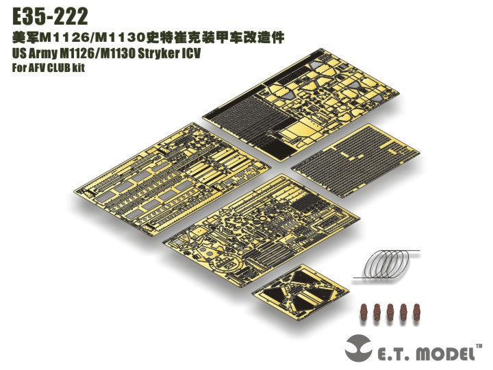 E.T. Model 1:35 US Army M1126/M1130 Stryker ICV Detail Set