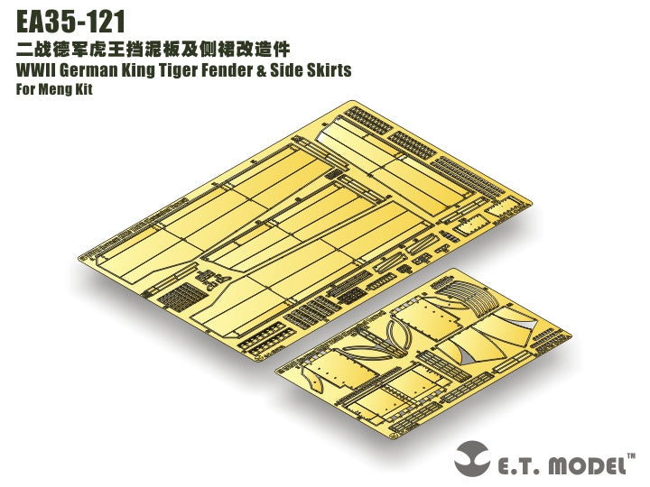 E.T. Model 1:35 WWII German King Tiger Fender & Side Skirts