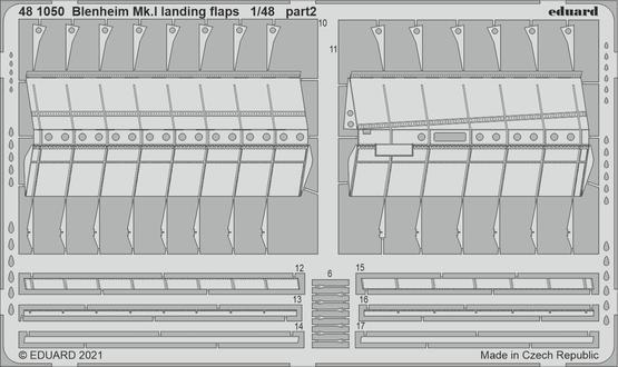 Eduard 1/48 Blenheim Mk.I landing flaps Photo etched parts