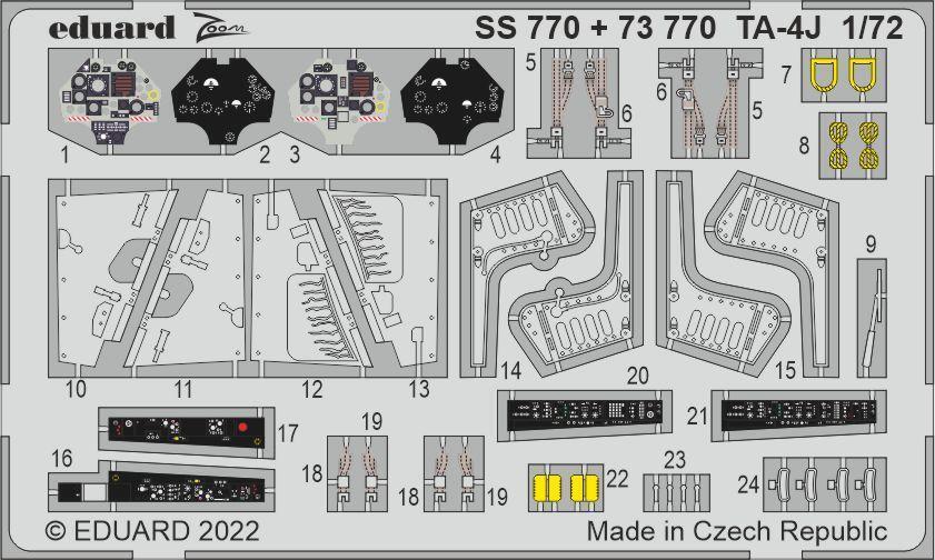 Eduard 1/72 TA-4J Photo etched parts