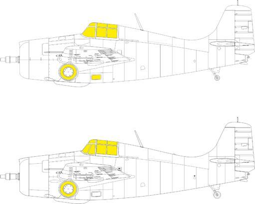 Eduard 1/48 F4F-3 Wildcat TFace Masking Set