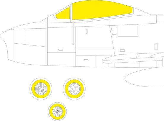 Eduard 1/48 F-86F-40 Sabre TFace Mask Set