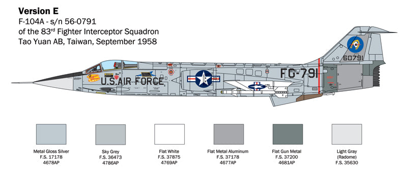 Italeri 1/32 F-104 STARFIGHTER A/C