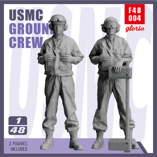 Gloria 1:48 USMC LHA/LHD Ground Crew 2 figures