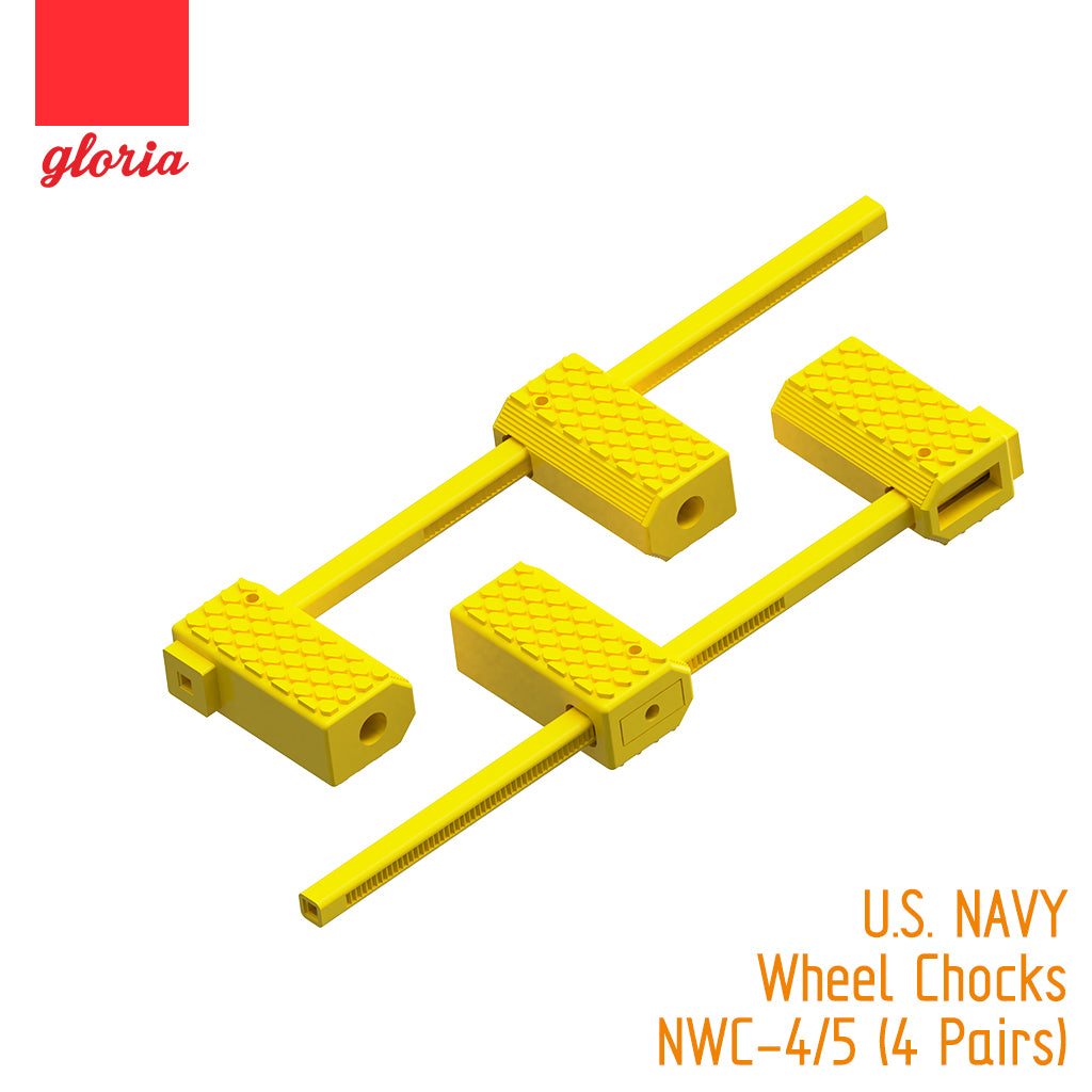 Gloria 1:48 U.S. NAVY Wheel Chocks NWC-4/5 (4 Pairs)