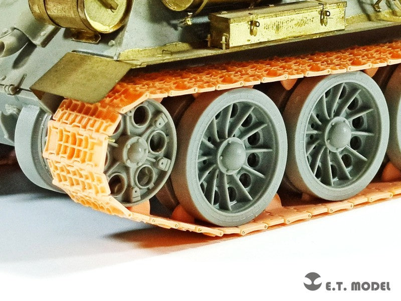 E.T. Model 1/35 Soviet T-34 500mm Width Cast Links（Type 1942）Workable Track (3D Printed)