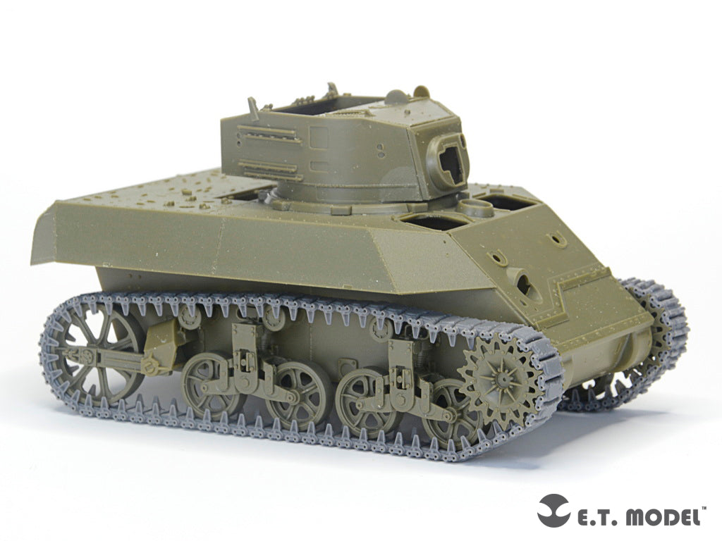 E.T. Model 1/35 WWII US ARMY M3/M5 Stuart Light Tank T16 Workable Track(3D Printed)