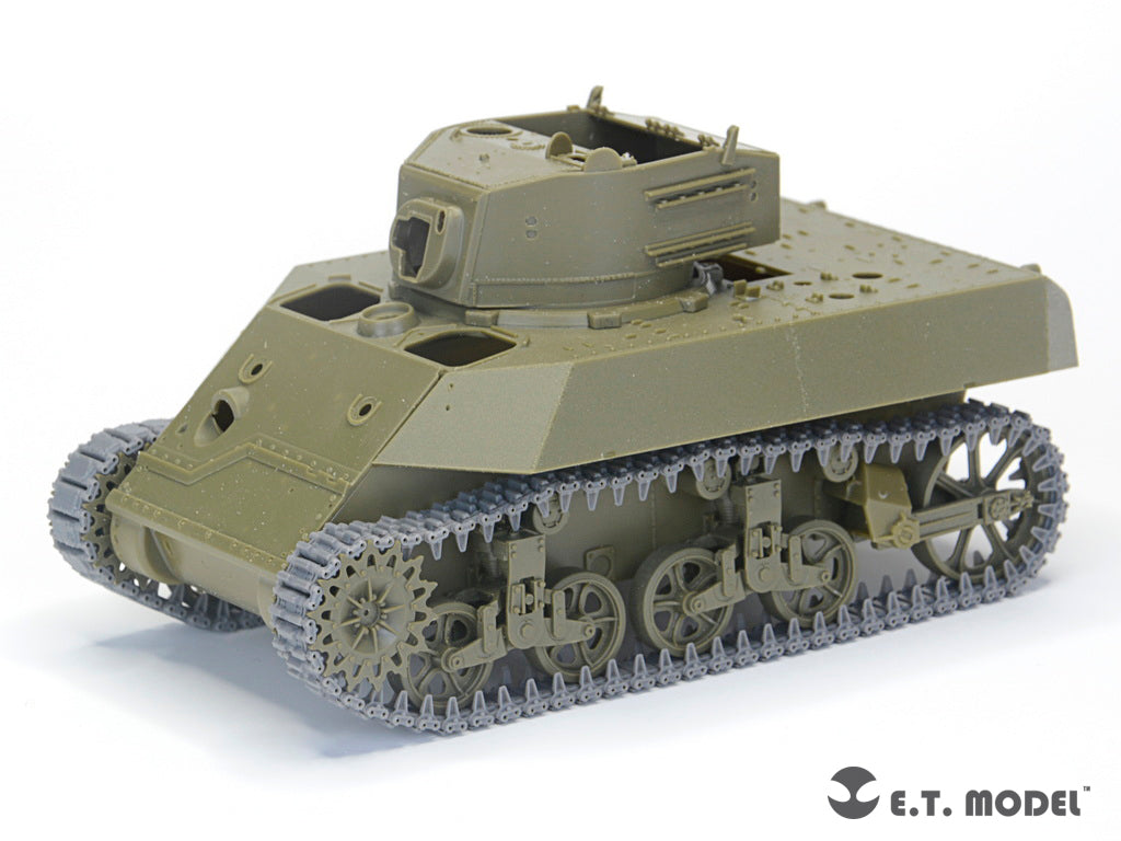 E.T. Model 1/35 WWII US ARMY M3/M5 Stuart Light Tank T36E6 Workable Track (3D Printed)